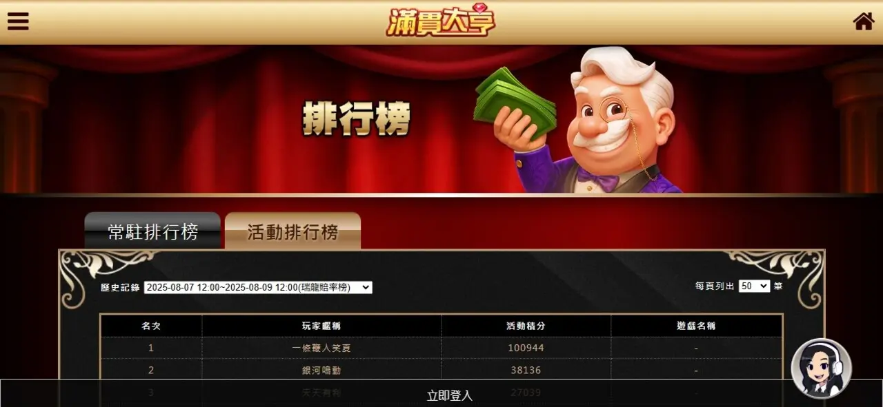 滿貫大亨遊戲排行榜